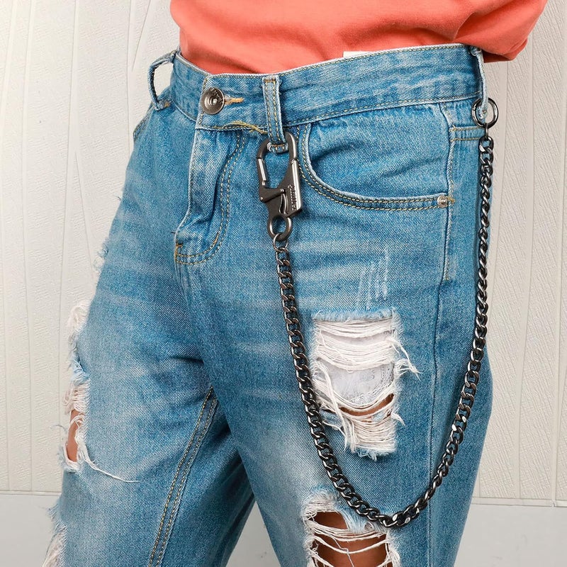Ahiller Biker Wallet Chain, Heavy Duty Pocket Chain with Round Clasp, Men Chains for Keys, Jeans, Pants, Purse and Handbag - Image 2